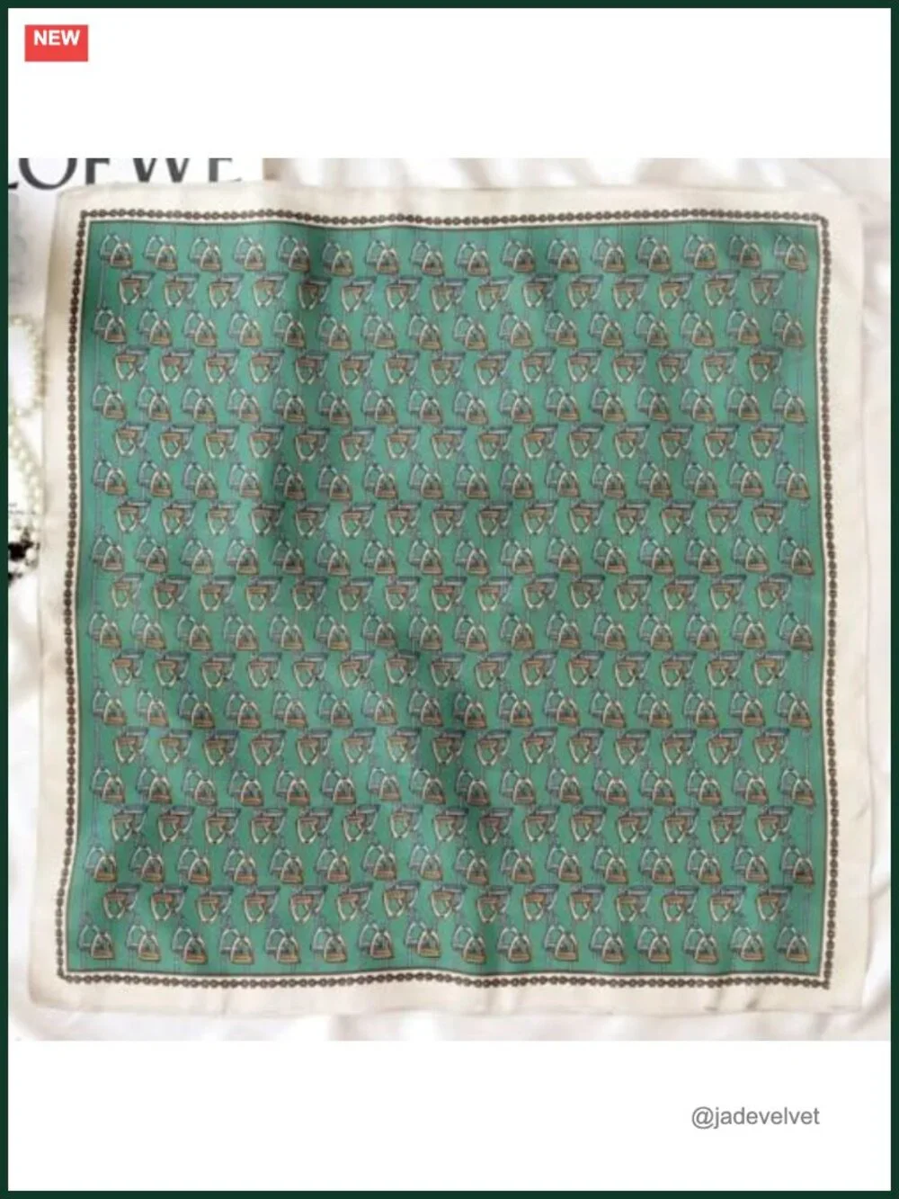 100% Pure Mulberry Silk Small Square Scarf 21x21 Digital Printed Lightweight